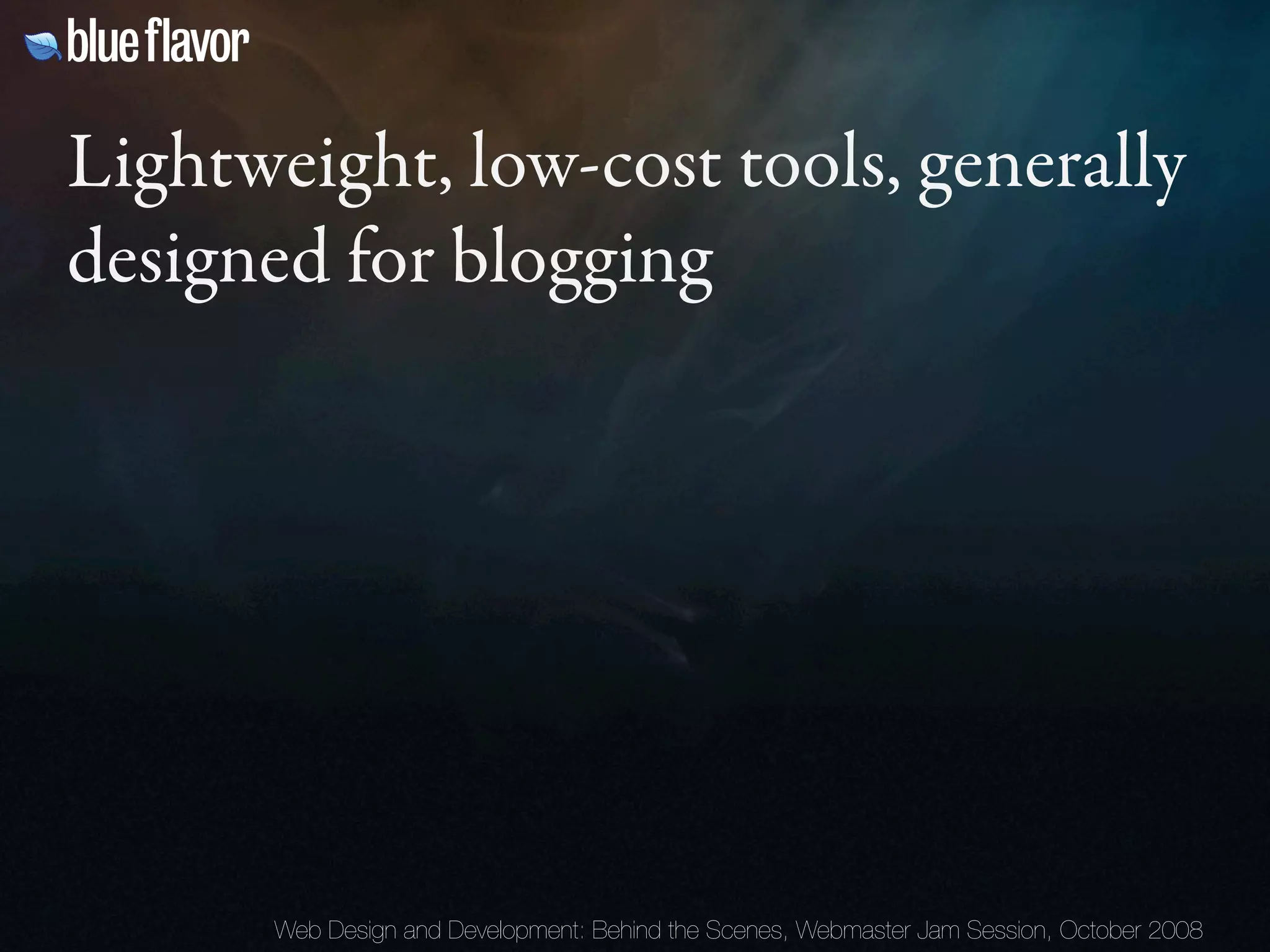 Webmaster Jam Session: Design and Development Behind the Scenes Day Two