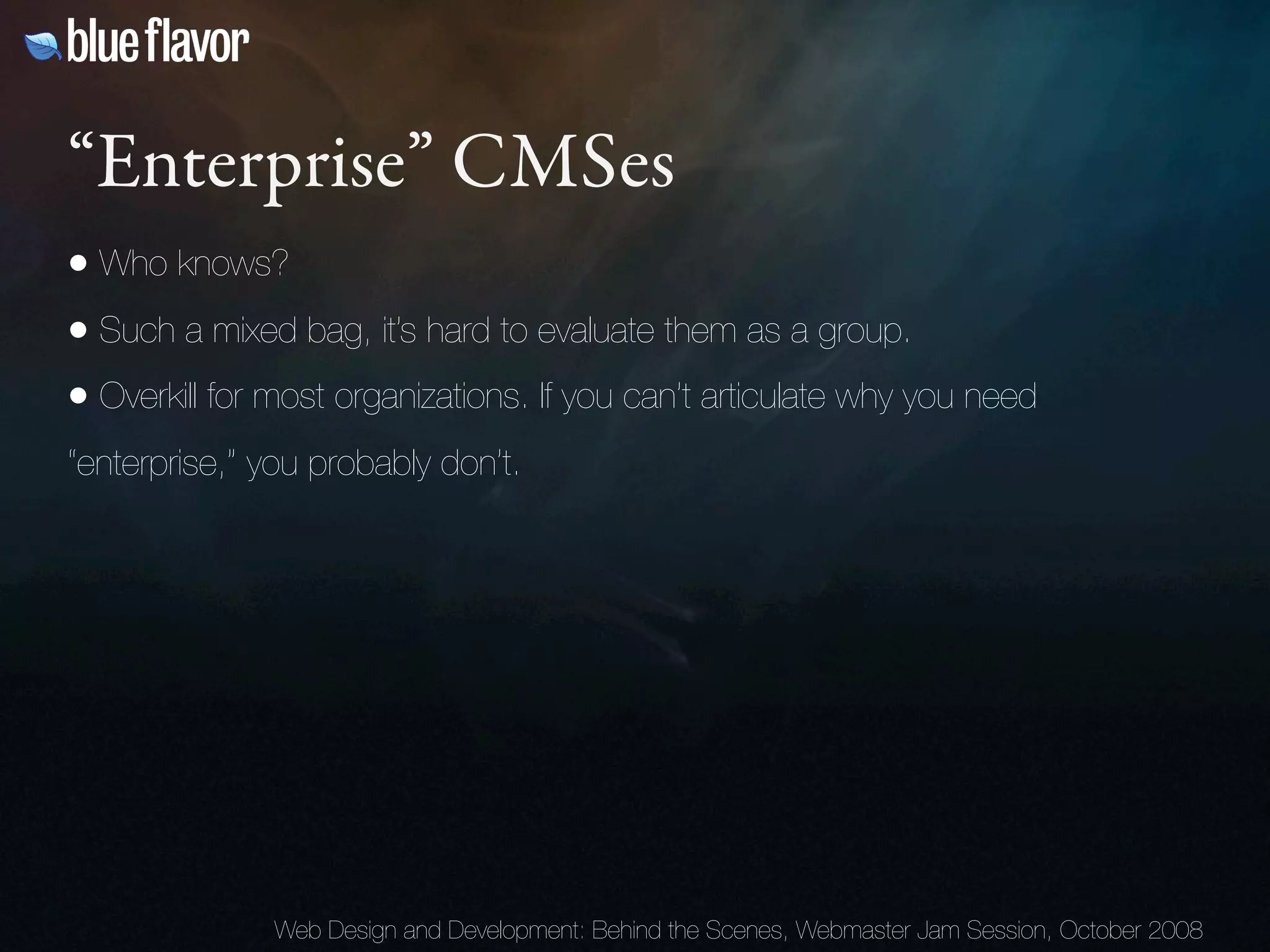 Webmaster Jam Session: Design and Development Behind the Scenes Day Two