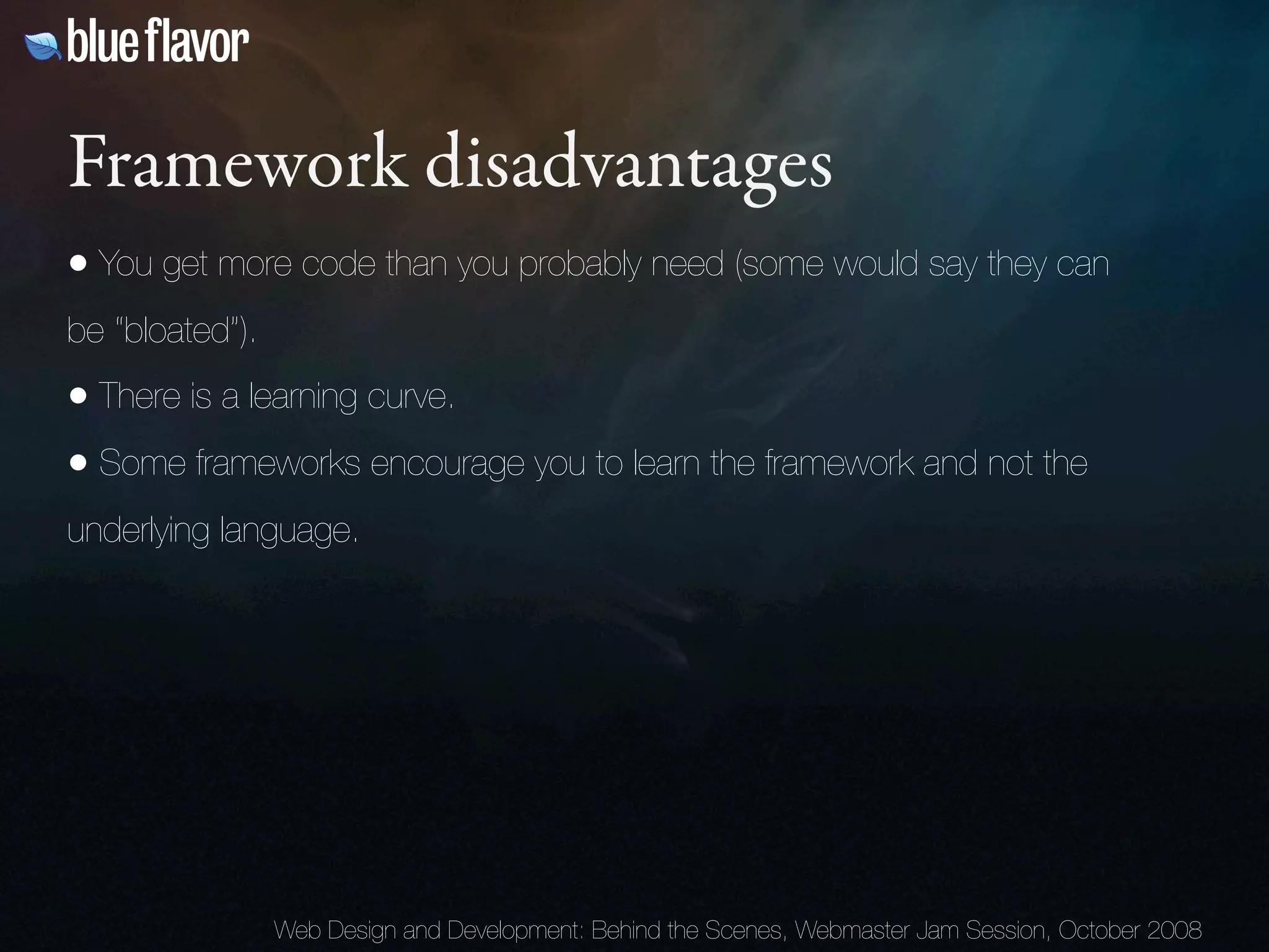 Webmaster Jam Session: Design and Development Behind the Scenes Day Two