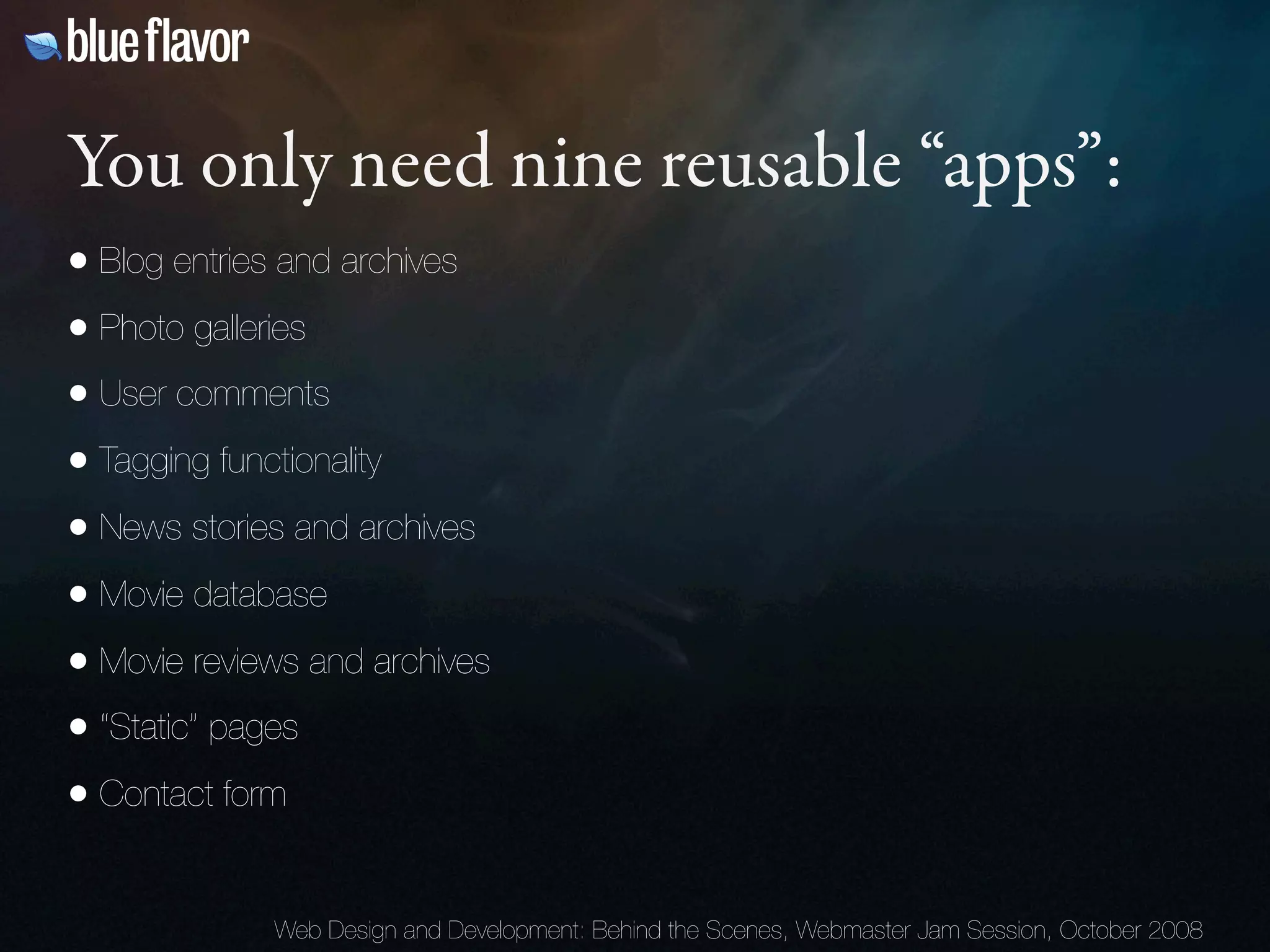 Webmaster Jam Session: Design and Development Behind the Scenes Day Two