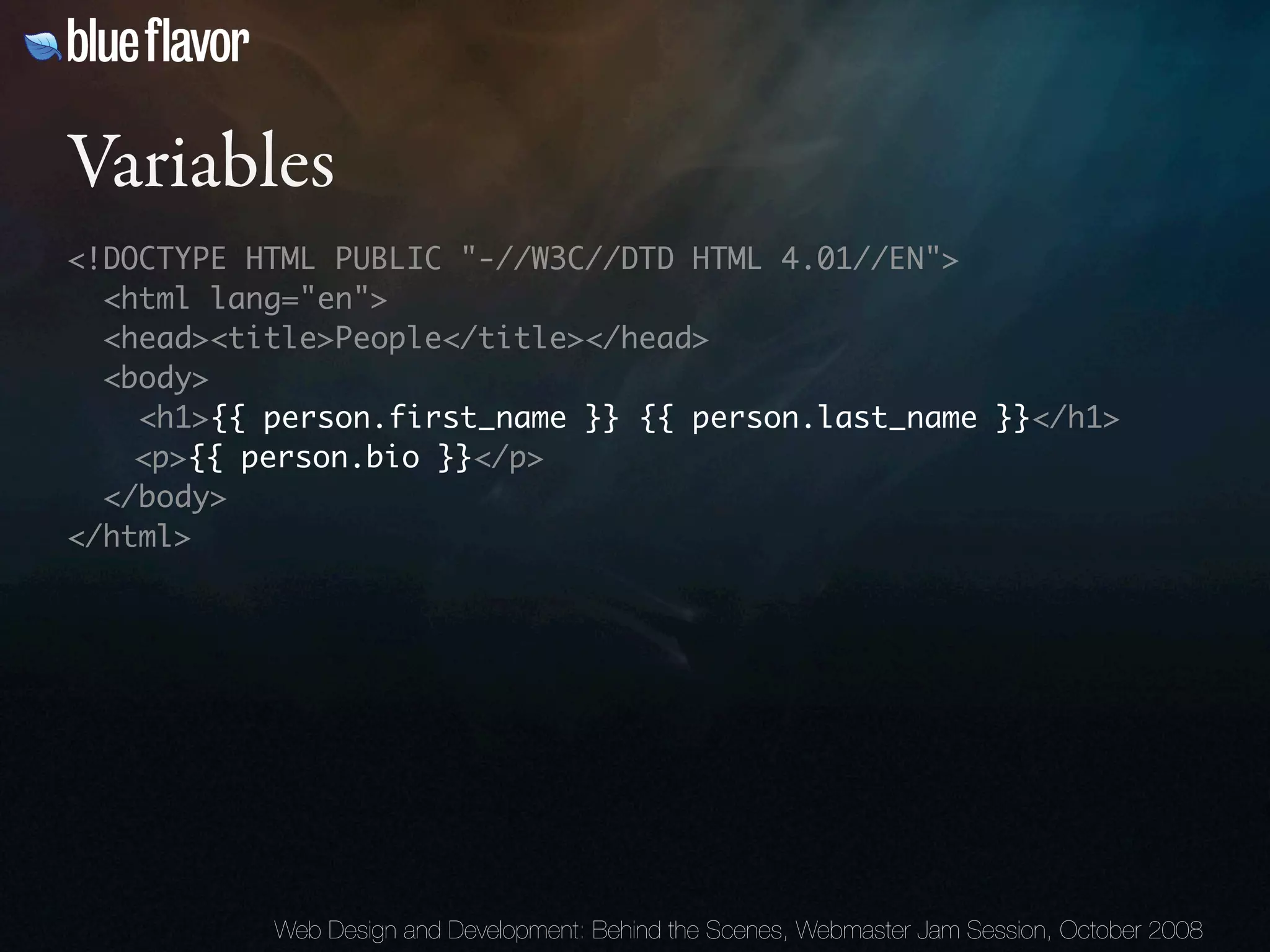 Webmaster Jam Session: Design and Development Behind the Scenes Day Two