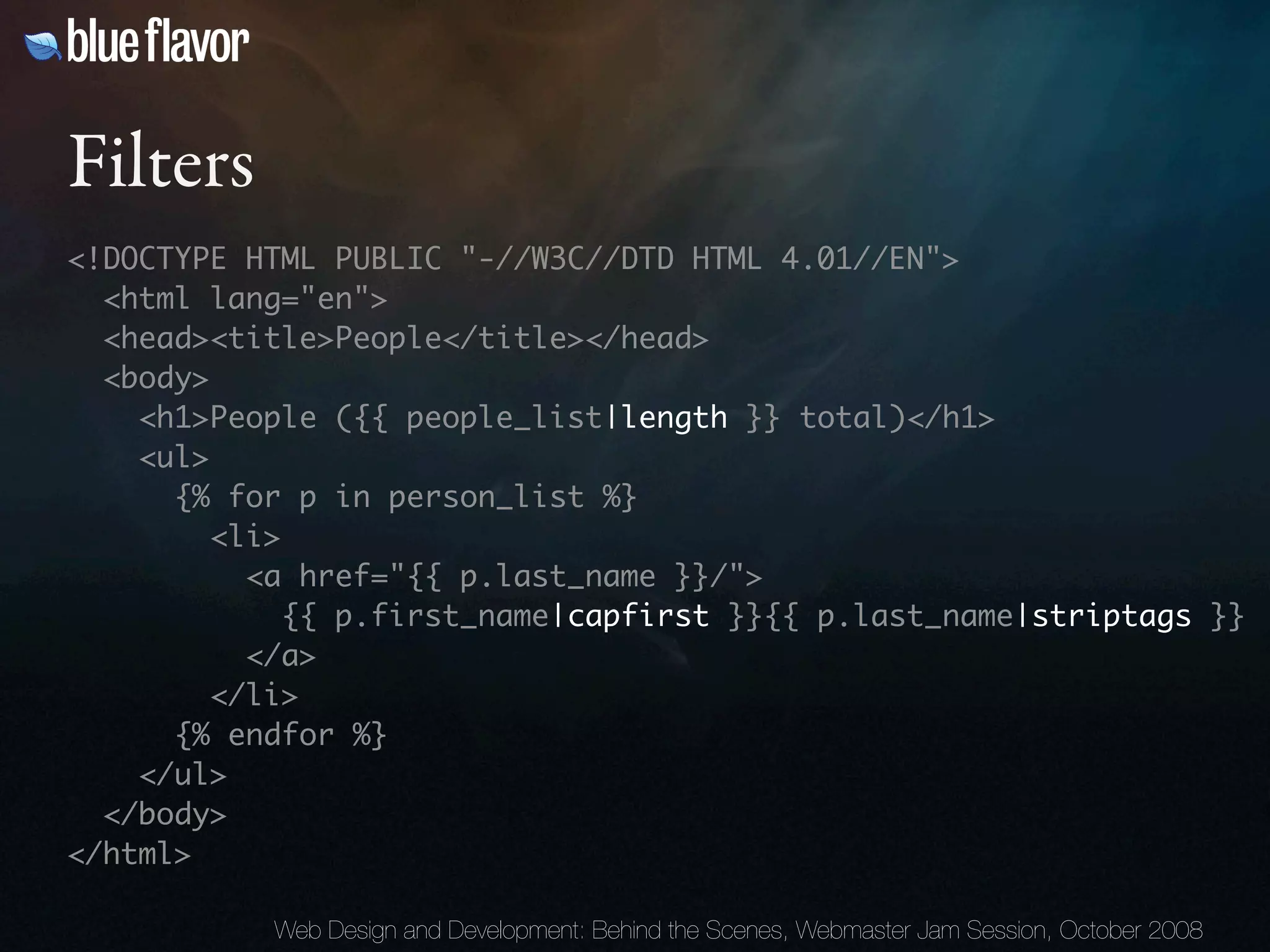 Webmaster Jam Session: Design and Development Behind the Scenes Day Two