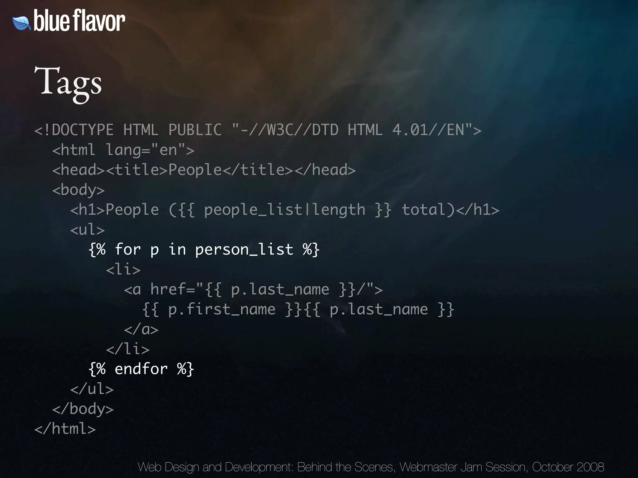 Webmaster Jam Session: Design and Development Behind the Scenes Day Two