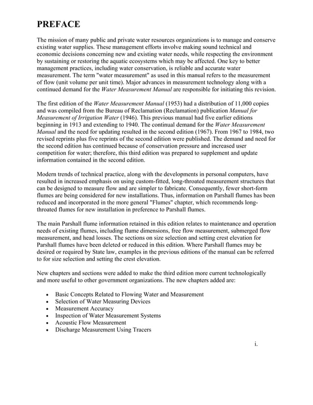 Water Measurement Manual 2001 PDF