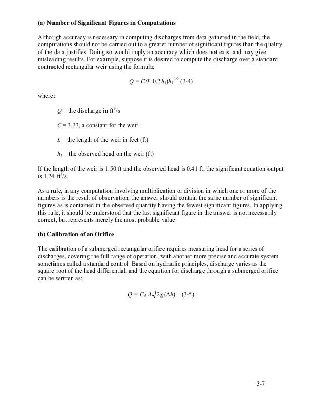 Water Measurement Manual 2001
