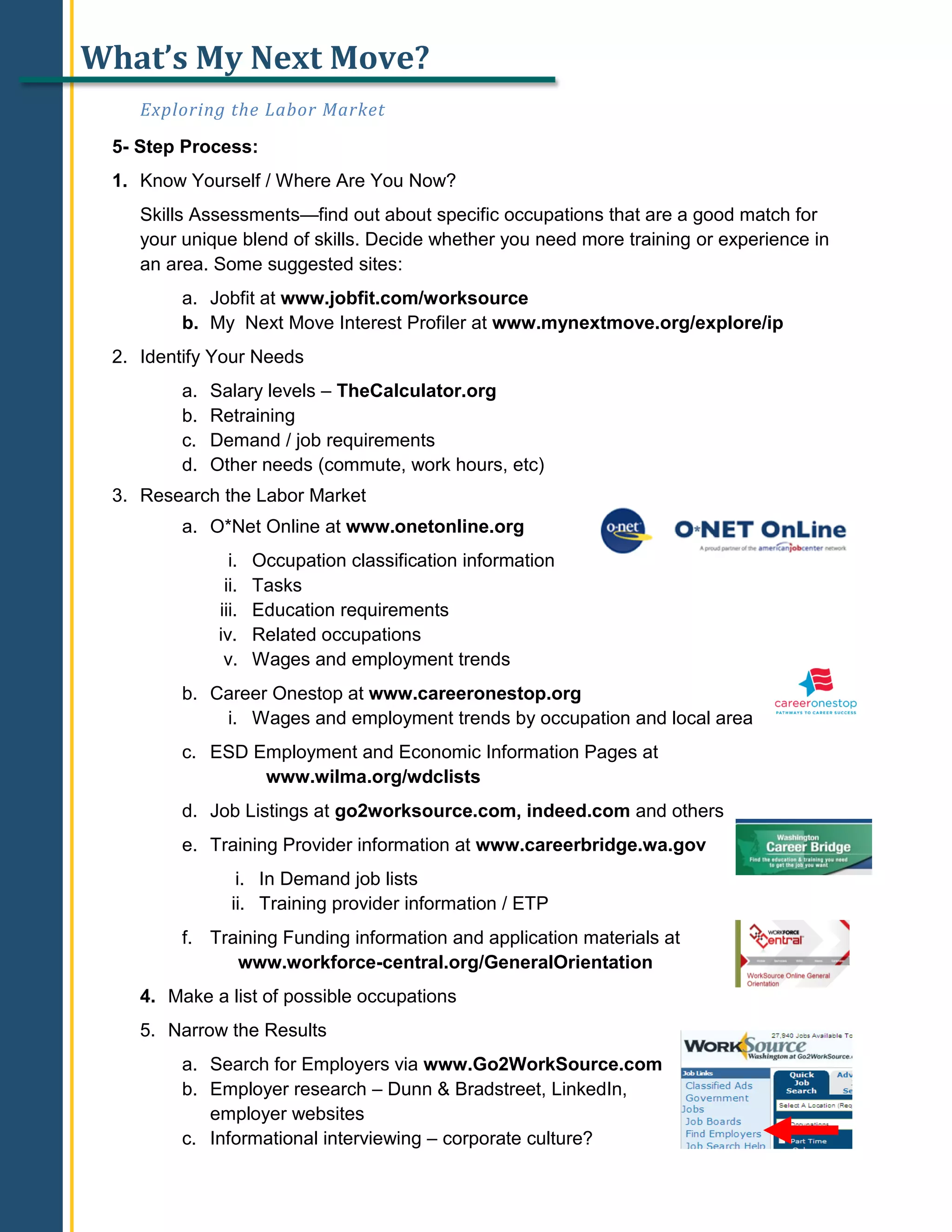 What's My Next Move? Handout | PDF