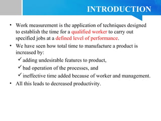 work measurement_operation management | PPT