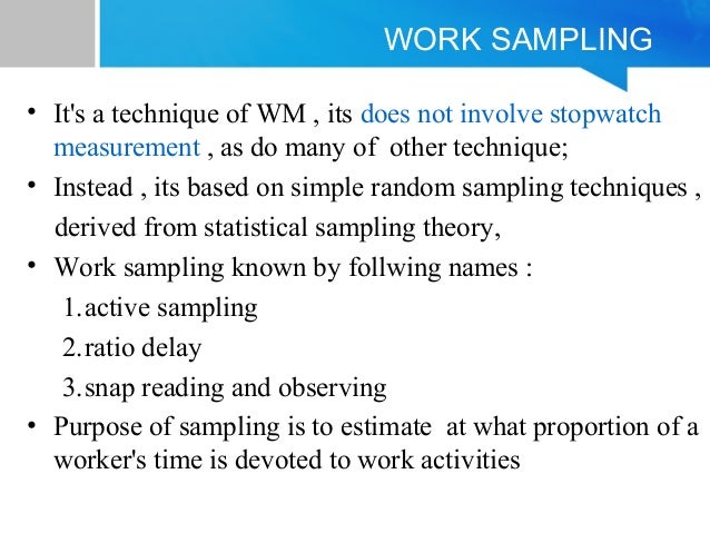 Work Measurement operation Management work-measurement-operation-management