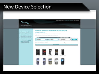 New Device Selection 