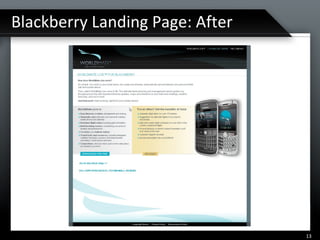 Blackberry Landing Page: After 
