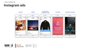 CORSO FACEBOOK ADS
Instagram ads
 
