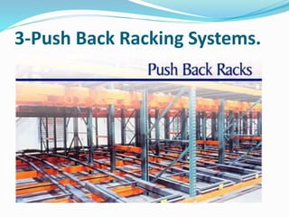 3-Push Back Racking Systems.
 