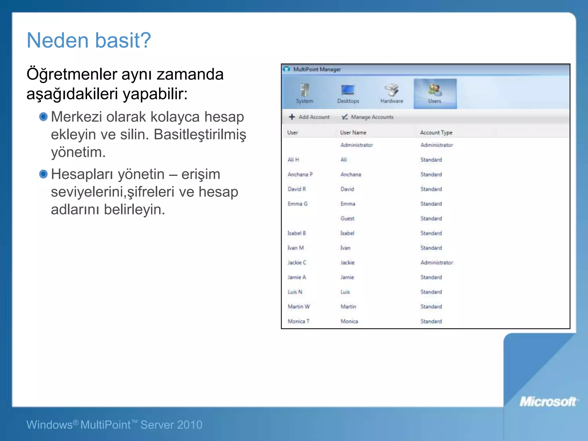 Windows MultiPoint Server 2010 | PPTX