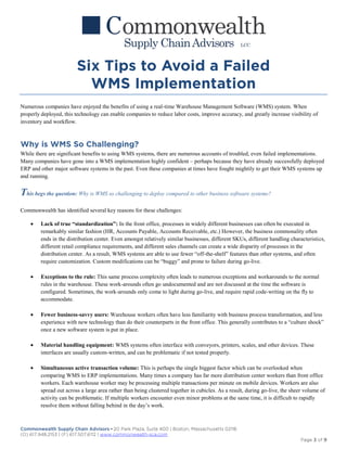 6 Tips to Avoid a Failed Warehouse Management System (WMS ...