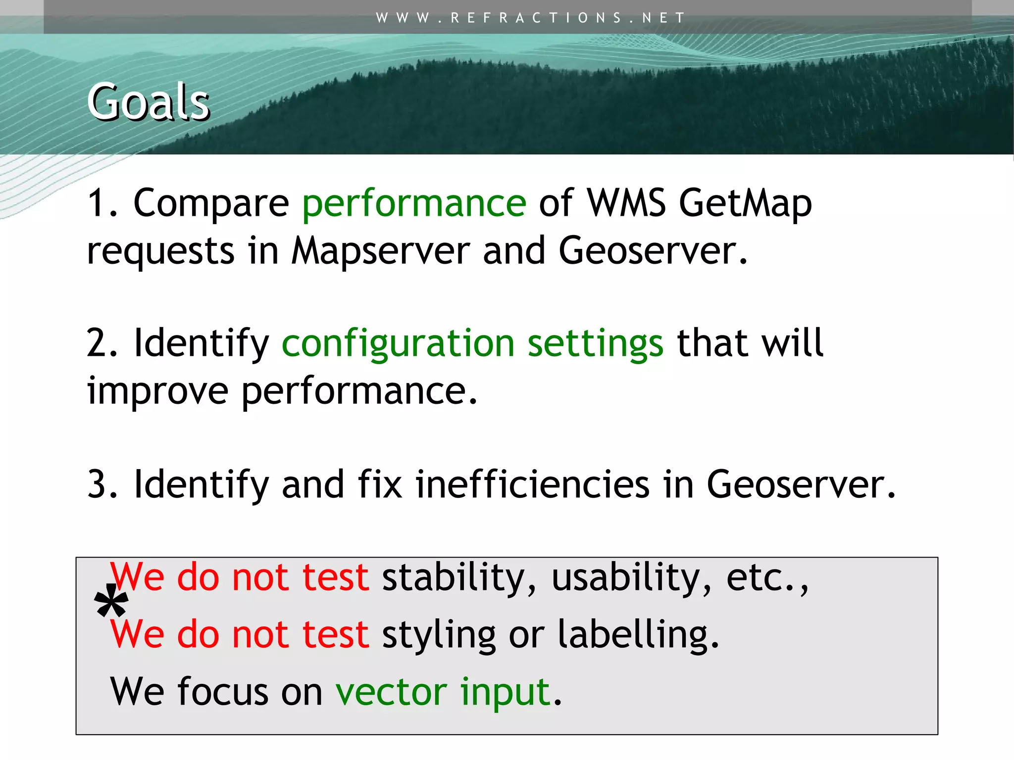 Wms Performance Tests Map Server Vs Geo Server | PPT