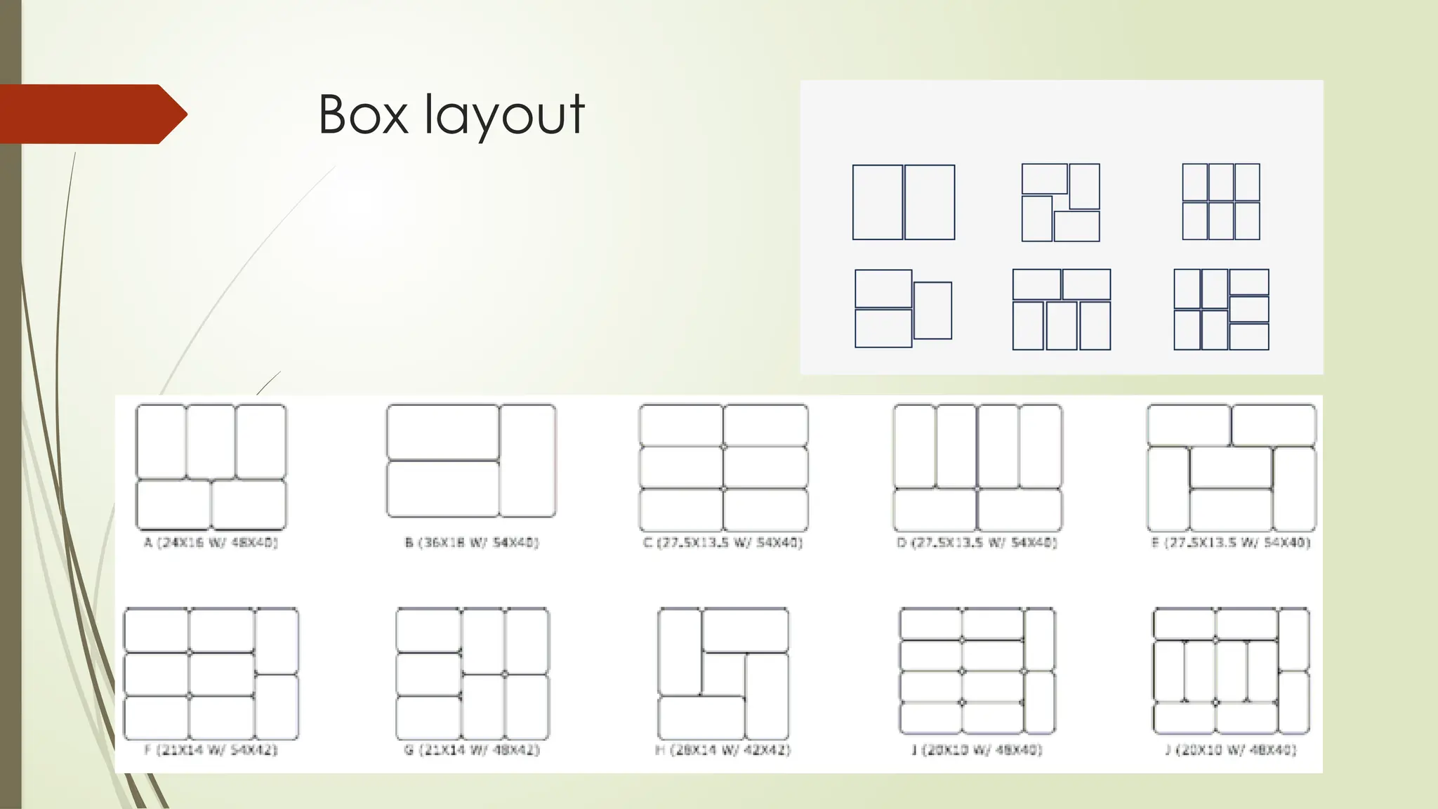 Box layout
 