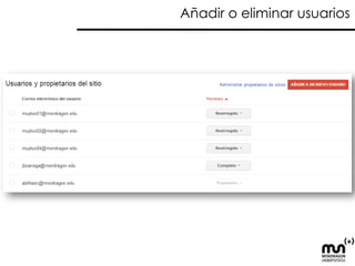Ejercicio 
Configura la segmentación por país 
 