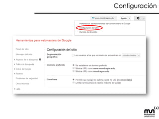 Configura el dominio preferido de tu sitio 
 