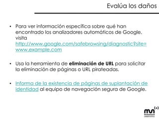 Ejercicio – Errores de rastreo 
¿Qué errores de rastreo obtienes? 
¿Cuáles son sus causas?  