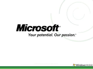 © 2005 Microsoft Corporation. All rights reserved.This presentation is for informational purposes only. Microsoft makes no warranties, express or implied, in this summary.