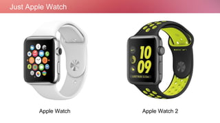 Just Apple Watch
Apple Watch Apple Watch 2
 