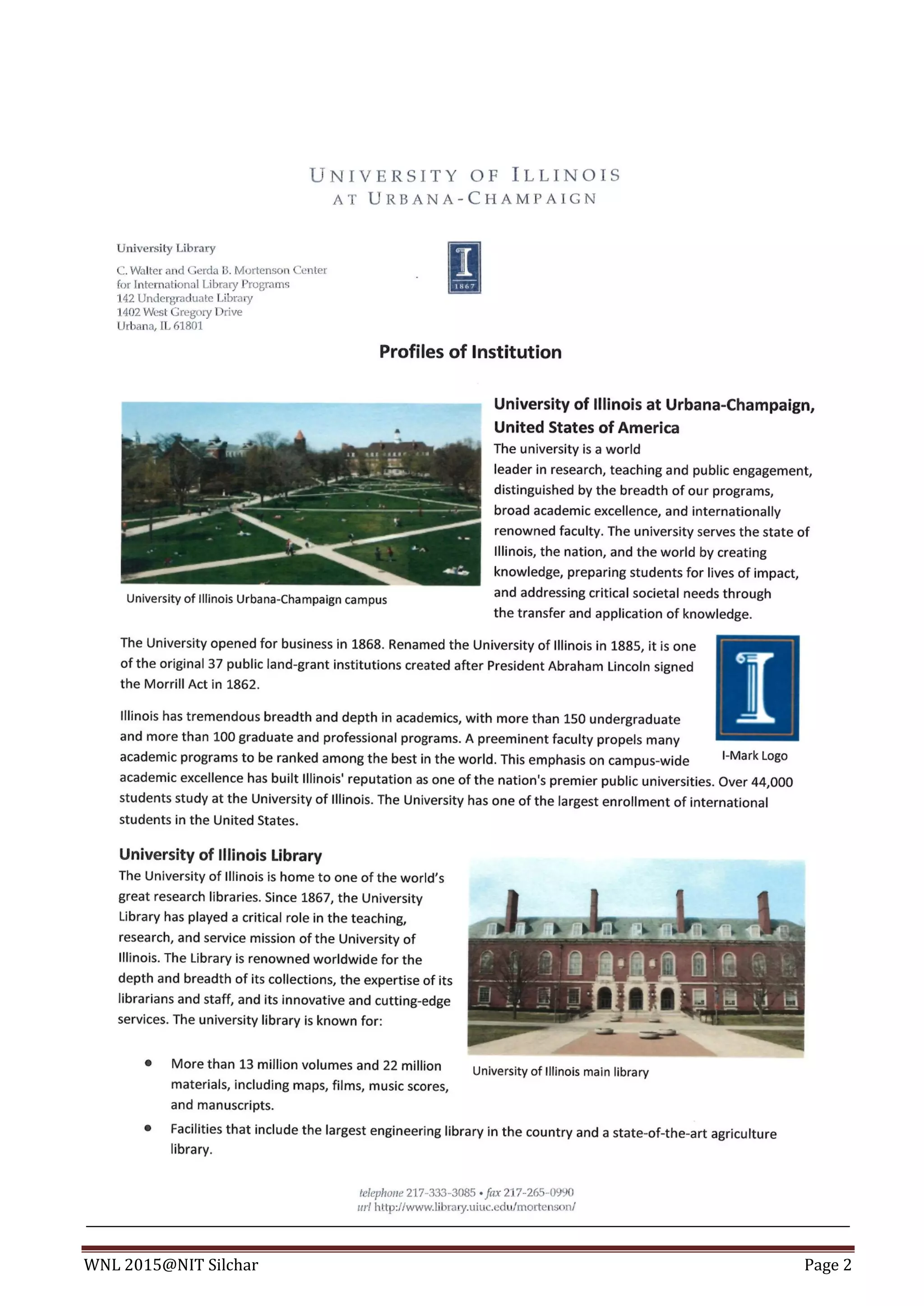 WNL 2015@NIT Silchar Page 2
 