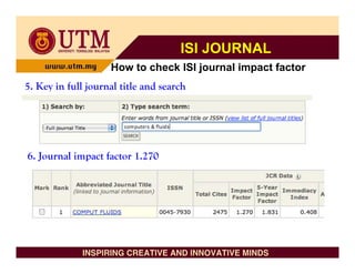 WRITING & PUBLISHING IN HIGH IMPACT JOURNAL 2nd Mechanical Engineering