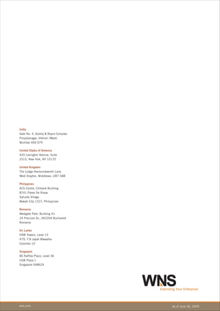 WNS Factsheet | PDF