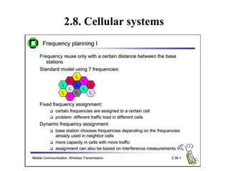 2.8. Cellular systems
 