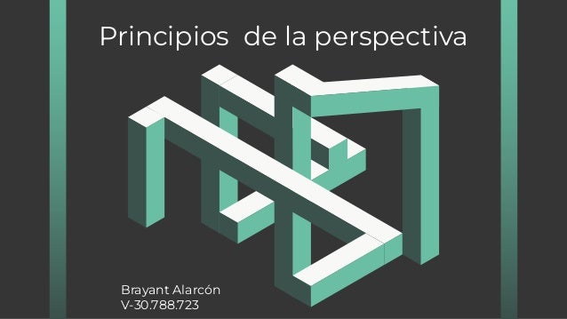 Principios de la perspectiva
Brayant Alarcón
V-30.788.723
 
