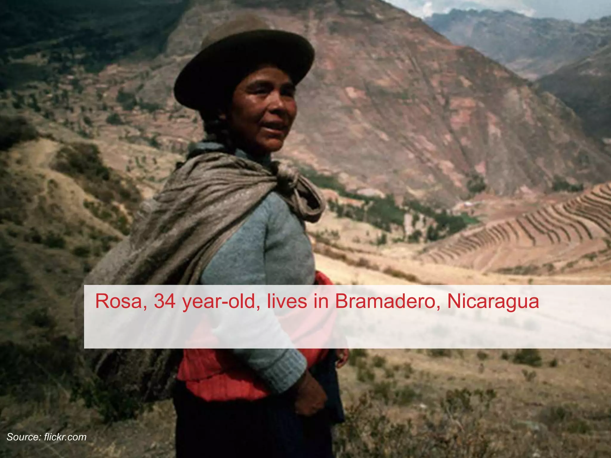 1Rosa, 34 year-old, lives in Bramadero, NicaraguaSource: flickr.com