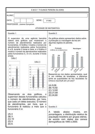 6ano graficos tabelas | PDF