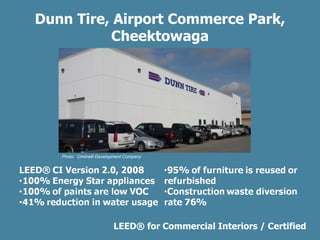 Dunn Tire, Airport Commerce Park, Cheektowaga LEED ®  for Commercial Interiors / Certified Photo:  Ciminelli Development Company 
