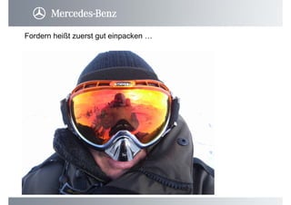 Fordern heißt zuerst gut einpacken …
 