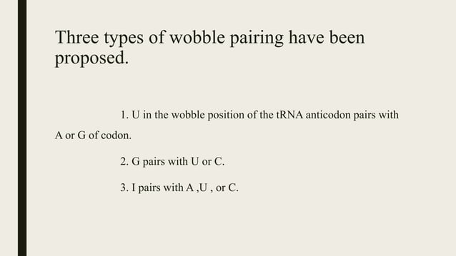 Wobble hypothesis | PPTX