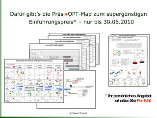 Dafür gibt’s die Präsi ● OPT-Map zum supergünstigen Einführungspreis* – nur bis 30.06.2010 *  Ihr persönliches Angebot erhalten Sie  Per Mail 