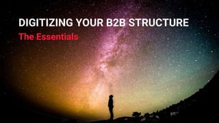DIGITIZING YOUR B2B STRUCTURE
THE ESSENTIALS
 