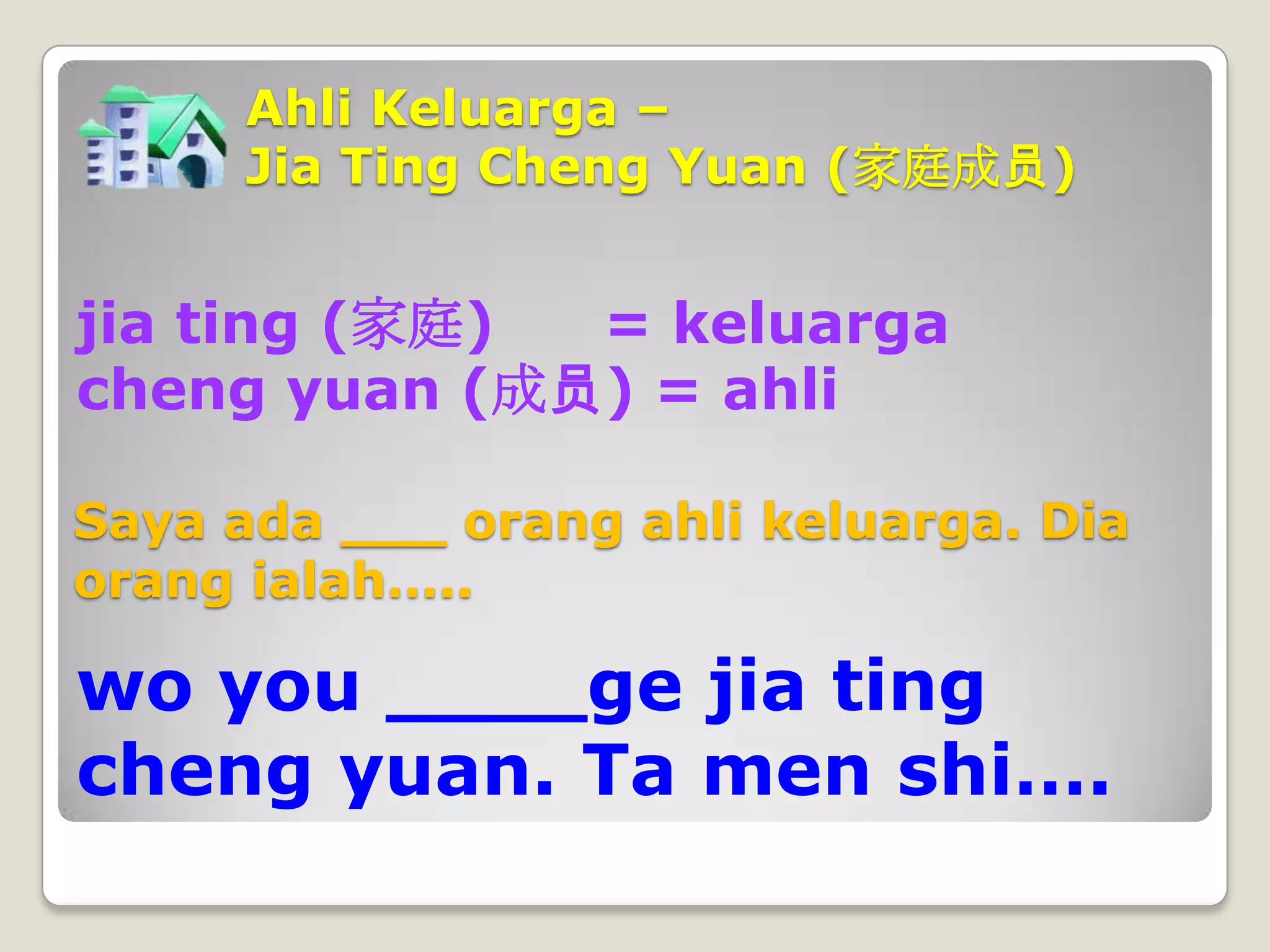 Wo De Jia Ren Ahli Keluarga Saya Ppsx