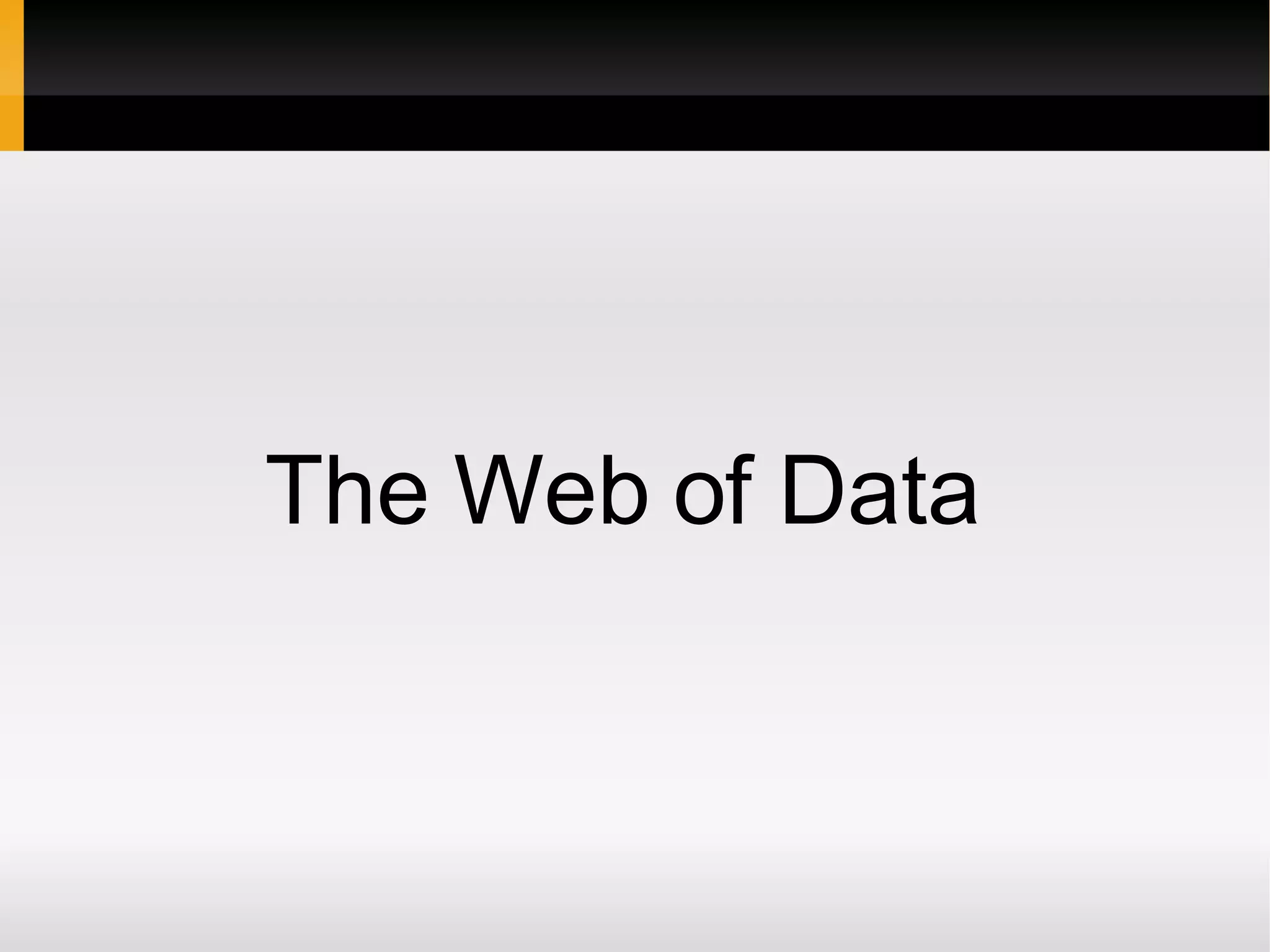 The Web of Data 