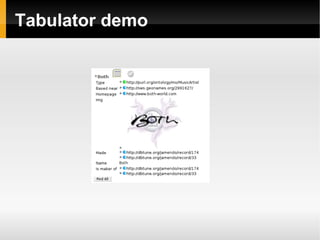 Tabulator demo 