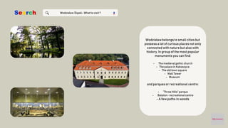 Search Wodzisław Śląski- What to visit ?
Wodzisławbelongsto small cities but
possessa lot of curious places not only
conne...