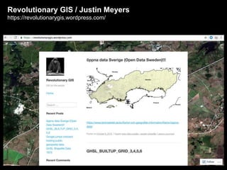 Revolutionary GIS / Justin Meyers
https://revolutionarygis.wordpress.com/
 
