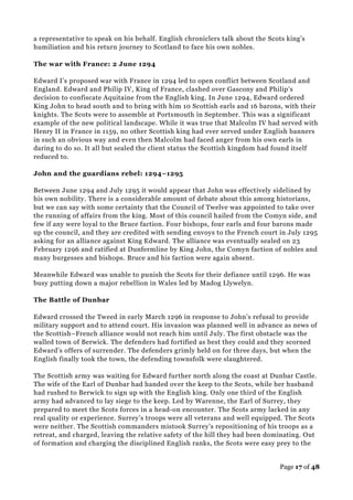 Higher history revision notes - scottish wars of independence | PDF