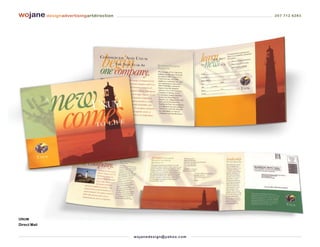 wojane designadvertisingartdirection                                         207 712 6283




UNUM
Direct Mail


                                       wo j an ed es i g n @ yah o o. co m
 