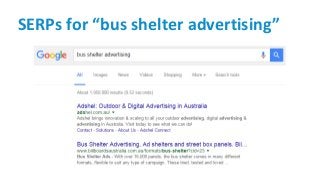 SERPs for “bus shelter advertising”
 