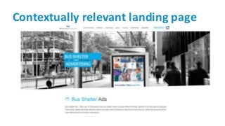 Contextually relevant landing page
 