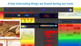 A few interesting things we found during our tests
 