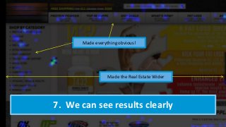7. We can see results clearly
Made the Real Estate Wider
Made everything obvious!
 