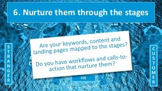 6. Nurture them through the stages
 