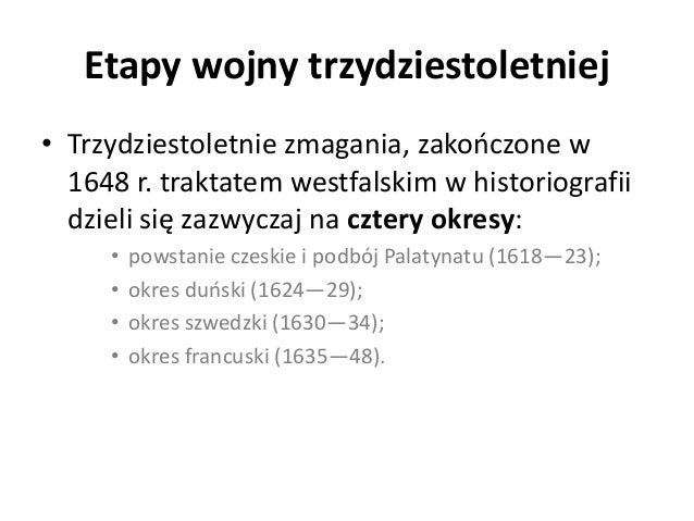 Wojna trzydziestoletnia